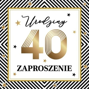 Zaproszenie Urodziny (10szt)