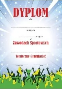 Dyplom A4 Zawody Sportowe Kibice Dyplom A4 Zawody Sportowe Kibice