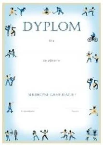 Dyplom A4 Dyscyliny w ramce Dyplom A4 Dyscyliny w ramce