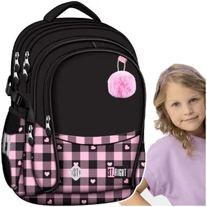 Plecak 4 komorowy Pink Checkered Plecak 4 komorowy Pink Checkered