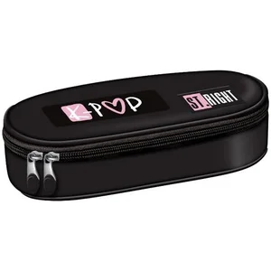 Piórnik saszetka usztywniona z wewnętrzną klapką Pink K-Pop