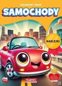 Kolorowanka Kolorowy świat. Samochody z naklejkami Kolorowanka Kolorowy świat. Samochody z naklejkami