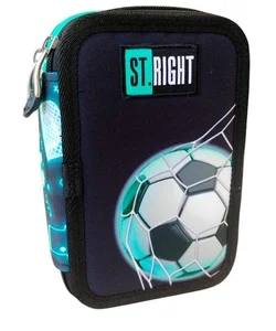 Piórnik 3 komorowy z wyposażeniem Neon Football
