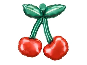 Balony foliowe do girland Wisienki 28x31cm 3szt Balony foliowe do girland Wisienki 28x31cm 3szt