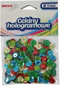 Cekiny hologramowe 8mm 10g mix Cekiny hologramowe 8mm 10g mix