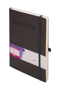 Kalendarz 18 miesięczny B5 TDW grafitowy 2025/2026