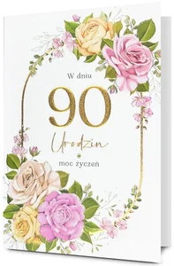 Karnet Urodziny 90