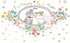 Karnet koperta A5 Ślub Koty