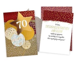 Karnet Urodziny 70 Karnet Urodziny 70