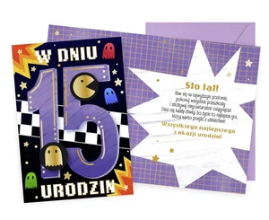 Karnet Urodziny 15