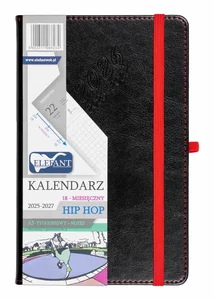 Kalendarz 2026 18 m-cy. Hip hop A5 tygodniowy czarny