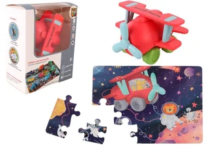 Auto puzzle Przygoda drogowa samolot Auto puzzle Przygoda drogowa samolot