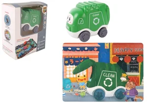 Auto puzzle Przygoda drogowa śmieciarka Auto puzzle Przygoda drogowa śmieciarka