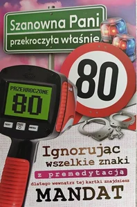 Karnet Urodziny 80 Karnet Urodziny 80