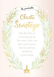 Karnet Chrzest