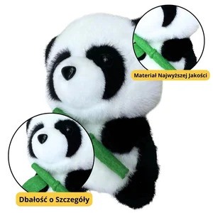 Maskotka przytulanka panda z bambusem 18cm Maskotka przytulanka panda z bambusem 18cm