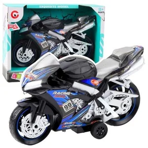 Motor wyścigowy czarno niebieski