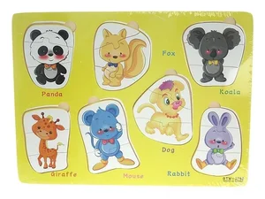 Puzzle drewniane Zwierzęta