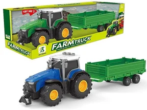 Traktor z przyczepą światło dźwięk MIX Traktor z przyczepą światło dźwięk MIX