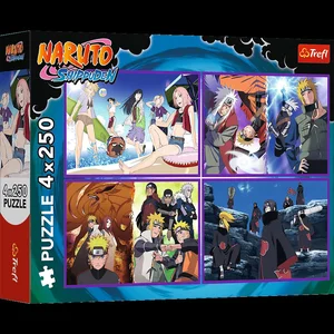 Puzzle 4x250 Przygody Naruto Uzumaki 13339