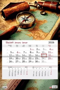Kalendarz 2026 jednodzielny Kompas