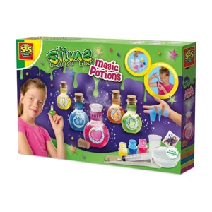 Slime z kolorowymi barwnikami i magicz koralikami