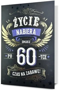 Karnet B6 Urodziny 60