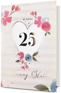 Karnet B6 Rocznica ślubu 25