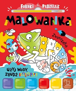 Farbki i pędzelek Malowanka Użyj wody, zbudź kolory! Zwierzęta