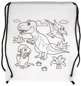 Worek szkolny do malowania Tinting dino