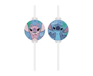 Rurki papierowe z medalionem Stitch&Angel 4szt