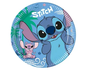 Talerzyki papierowe Stitch&Angel 20cm 8szt