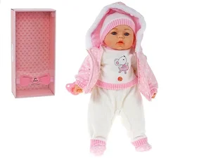 Lalka bobas ze smoczkiem i polskim głosem 45cm Lalka bobas ze smoczkiem i polskim głosem 45cm
