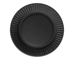 Talerzyki papierowe czarne 18cm 6szt Talerzyki papierowe czarne 18cm 6szt