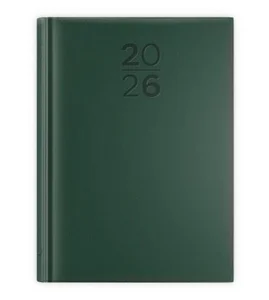Kalendarz 2026 A5 dzienny print zielony
