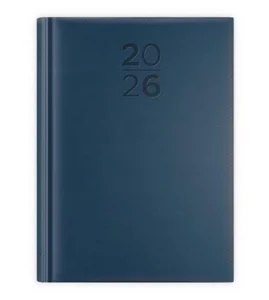 Kalendarz 2026 A5 dzienny print niebieski