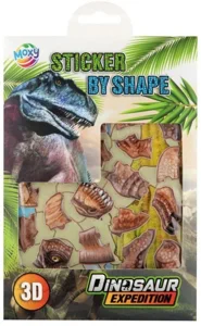 Dino Naklejki po kształtach, Naklejki 3D Triceratops