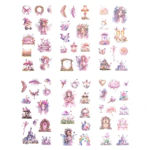 Naklejki Pet Wróżki Crystal Pink 6 arkuszy Naklejki Pet Wróżki Crystal Pink 6 arkuszy