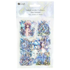 Naklejki Pet Połyskujące Wróżki Blue Stardust 6 arkuszy