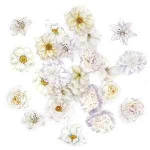 Naklejki Pet Kwiaty Moonlight White 30 szt.