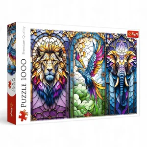 Puzzle  Witraż, Zwierzęta 1000