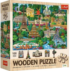 PUZZLE 1000 Puzzle Drewniane Francja znane miejsca 20213