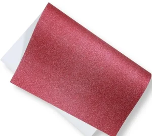 Brystol brokatowy 200g 40x60cm czerwony 5ark