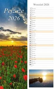 Kalendarz 2026 paskowy Pejzaże