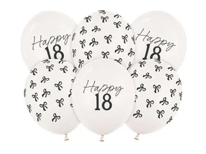 Balony 18 Pastel Off-white 30cm 6szt