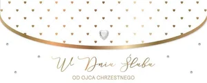 Karnet Ślub od ojca chrzestnego LUX-195 Karnet Ślub od ojca chrzestnego LUX-195