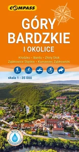 Góry Bardzkie i okolice laminowana apa turystyczna 1:35 000