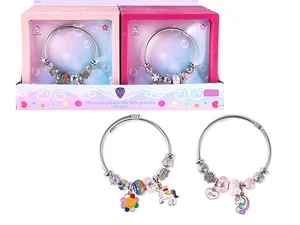 Bransoletka z aplikacjami charms MIX