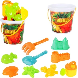 Zestaw do piasku dinozaury 10el Zestaw do piasku dinozaury 10el