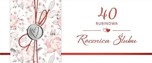 Karnet Rocznica Ślubu 40